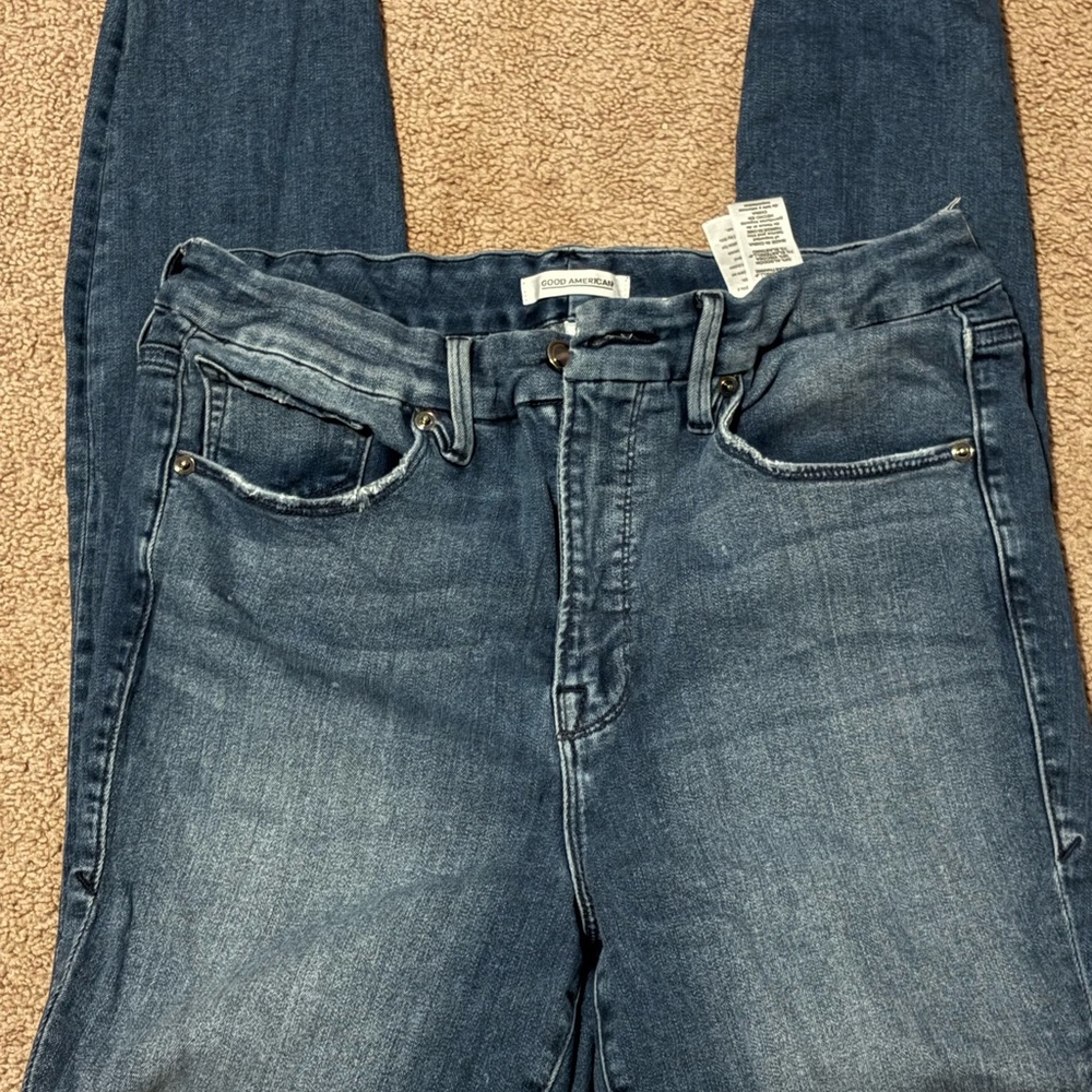 Good American Women's Skinny Jeans - Deep Blue